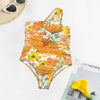 Orange & Yellow Floral White