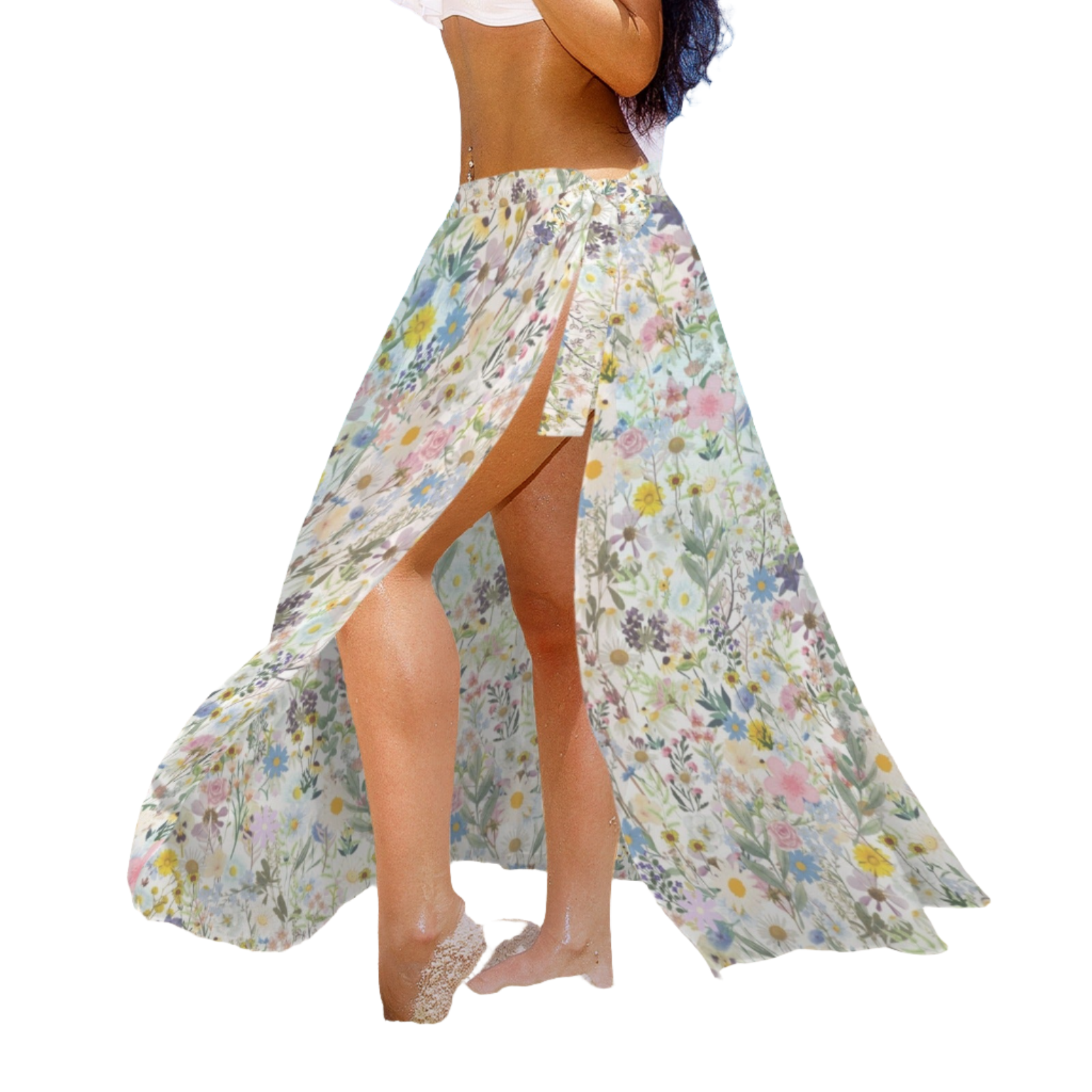 Wildflowers Cottage Garden Semi Sheer Coverup up to 5 XL