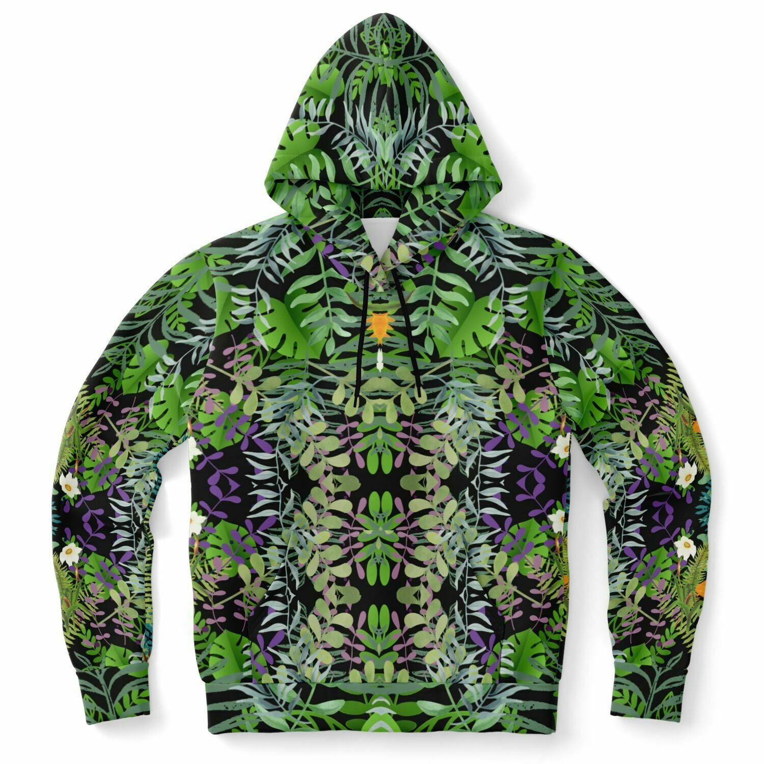 Graphic Jungle Brushed Fleece Hoodie Unisex up to 4 XL (FWS)