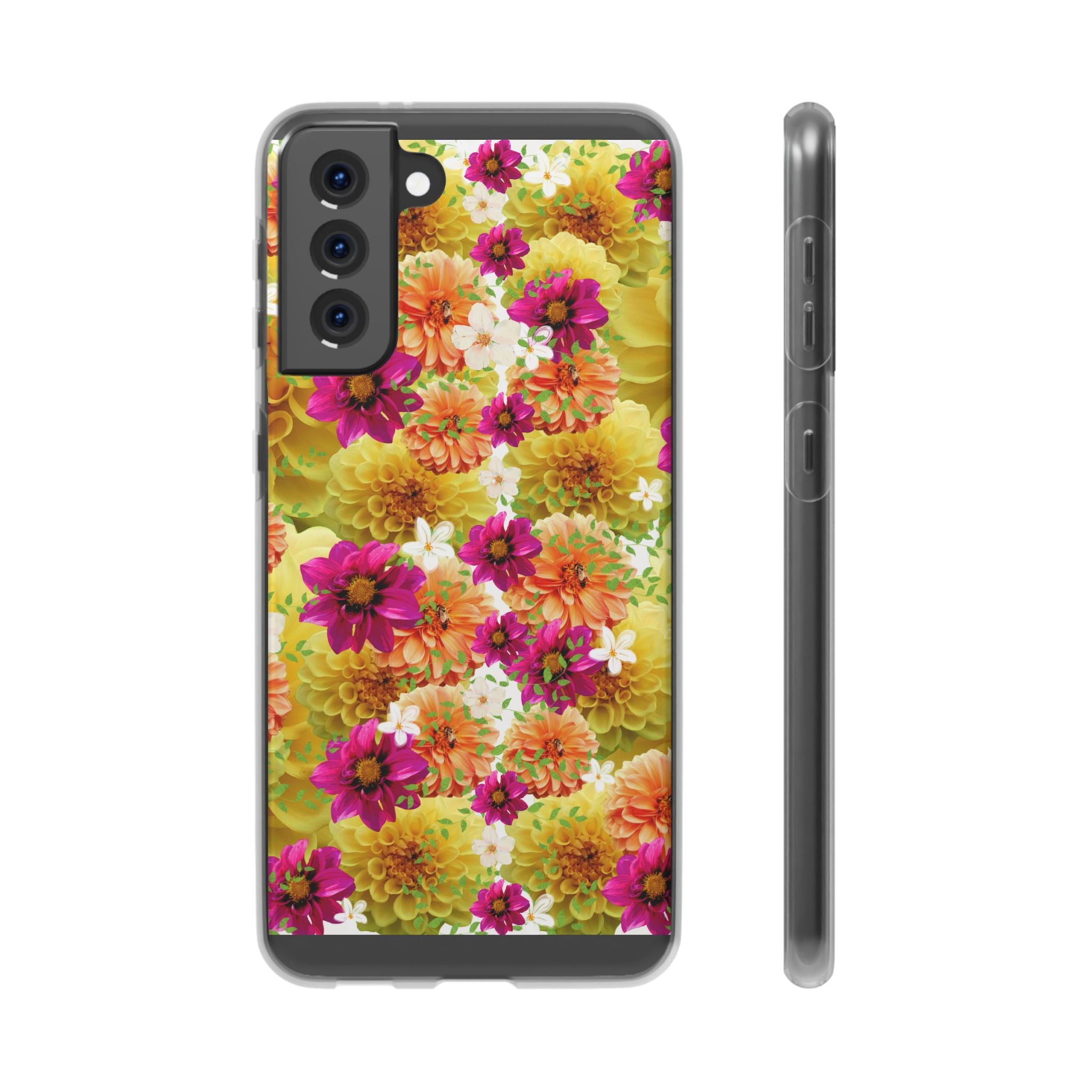 Graphic Dahlias 2 Flexi Cases for Most Phone Types