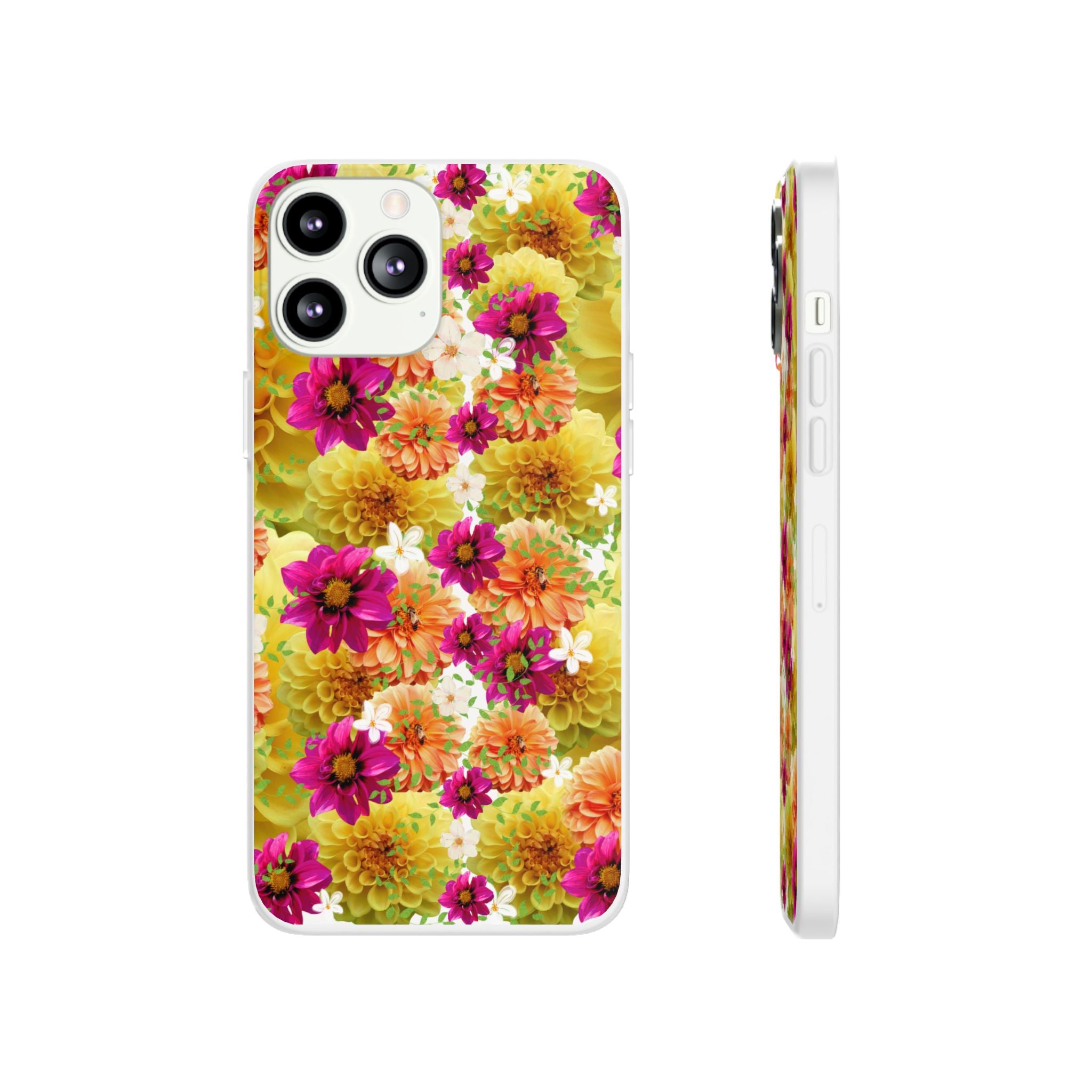 Graphic Dahlias 2 Flexi Cases for Most Phone Types