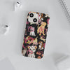Dogs Love Black Flexi Clear Cases for Most Phone Types (FWS)