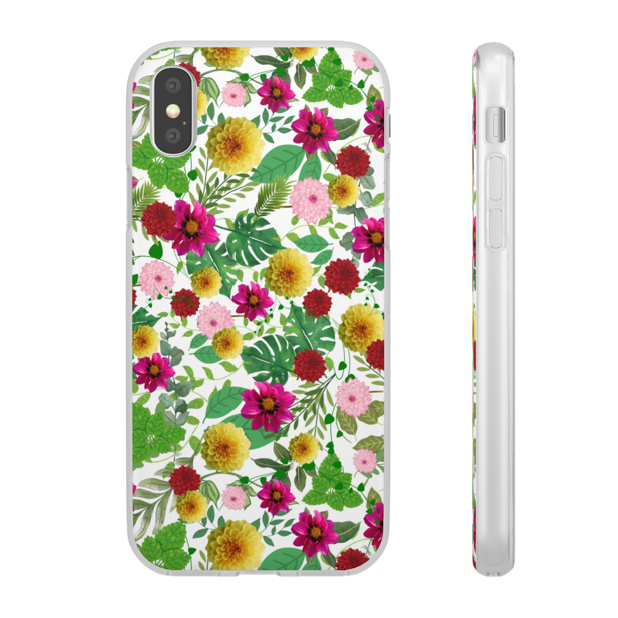 Graphic Dahlias Flexi Cases for Most Phone Types (FWS)