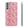 Happy Cake Pink Flexi Clear Cases for Most Phone Types (FWS)