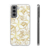Golden Frangipanis White Flexi Clear Cases for Most Phone Types (FWS)