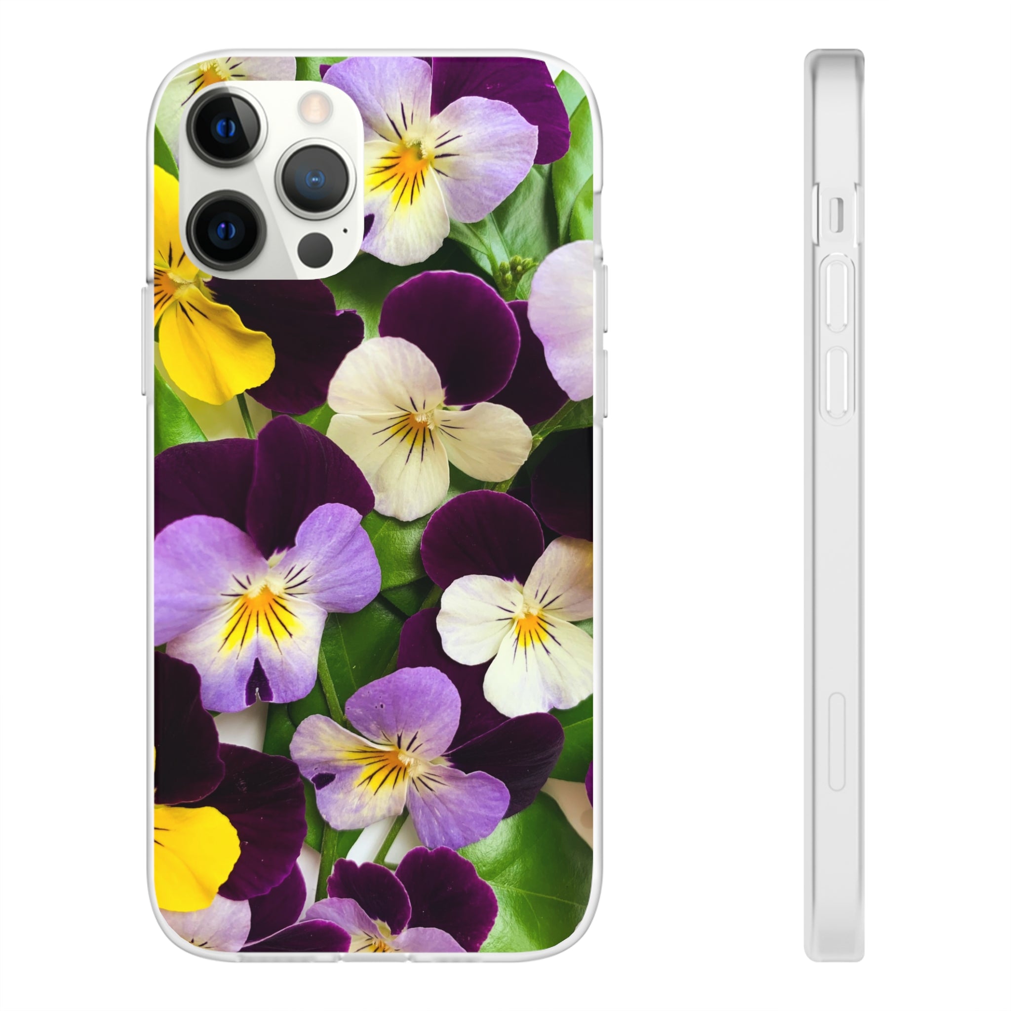 Spring Violas Flexi Clear Cases for Most Phone Types