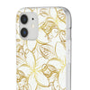 Golden Frangipanis White Flexi Clear Cases for Most Phone Types (FWS)