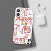 Cats Love White Flexi Clear Cases for Most Phone Types (FWS)