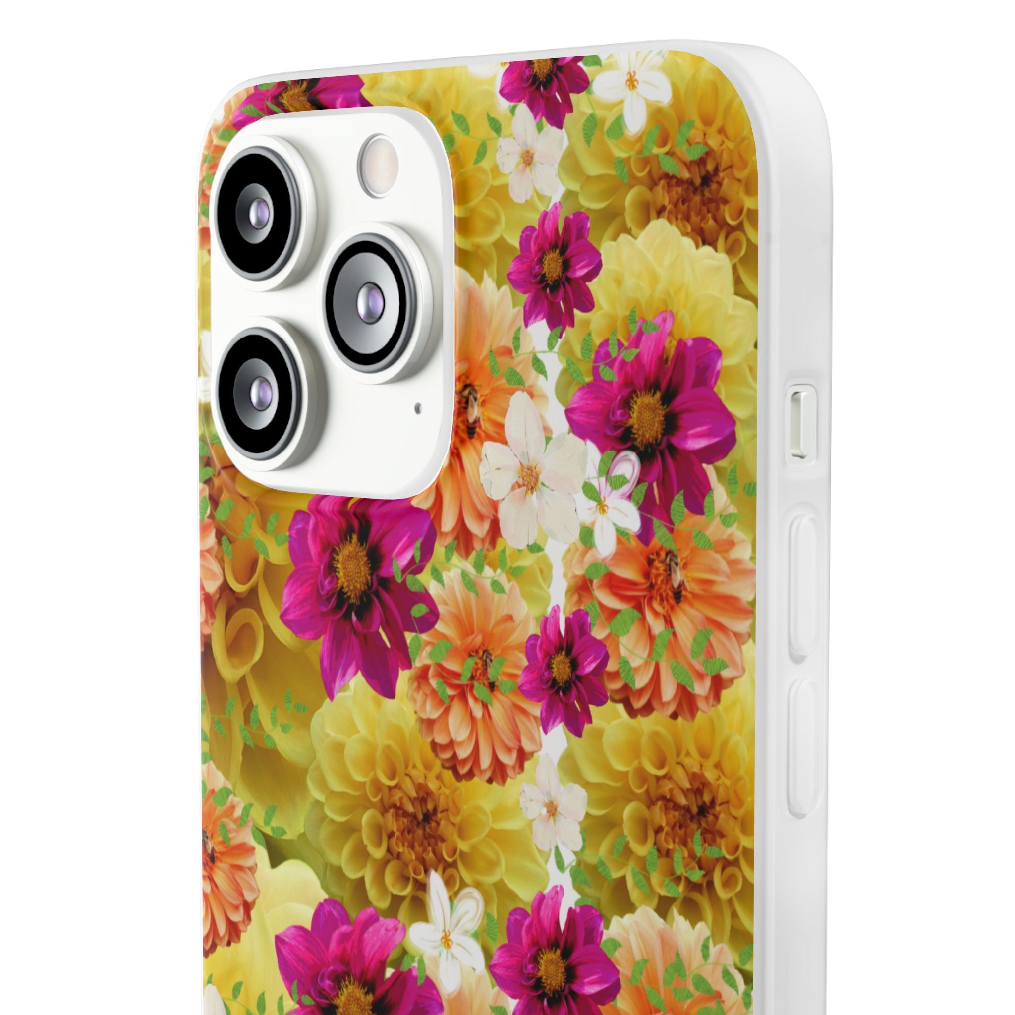 Graphic Dahlias 2 Flexi Cases for Most Phone Types (FWS)