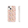 Happy Cake White Flexi Clear Cases for Most Phone Types (FWS)