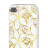 Golden Frangipanis White Flexi Clear Cases for Most Phone Types (FWS)