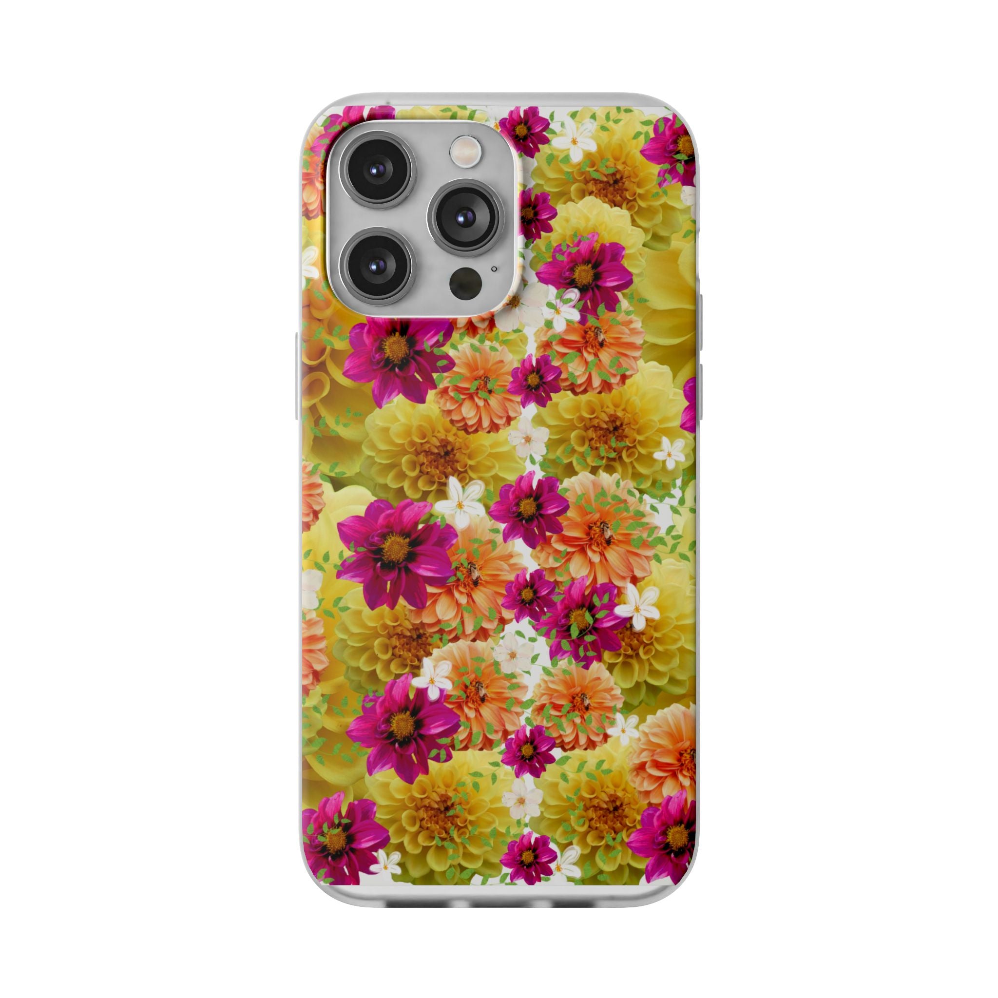 Graphic Dahlias 2 Flexi Cases for Most Phone Types