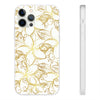 Golden Frangipanis White Flexi Clear Cases for Most Phone Types (FWS)