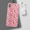 Happy Cake Pink Flexi Clear Cases for Most Phone Types (FWS)
