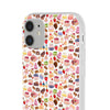 Happy Cake White Flexi Clear Cases for Most Phone Types (FWS)