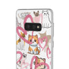 Cats Love White Flexi Clear Cases for Most Phone Types (FWS)