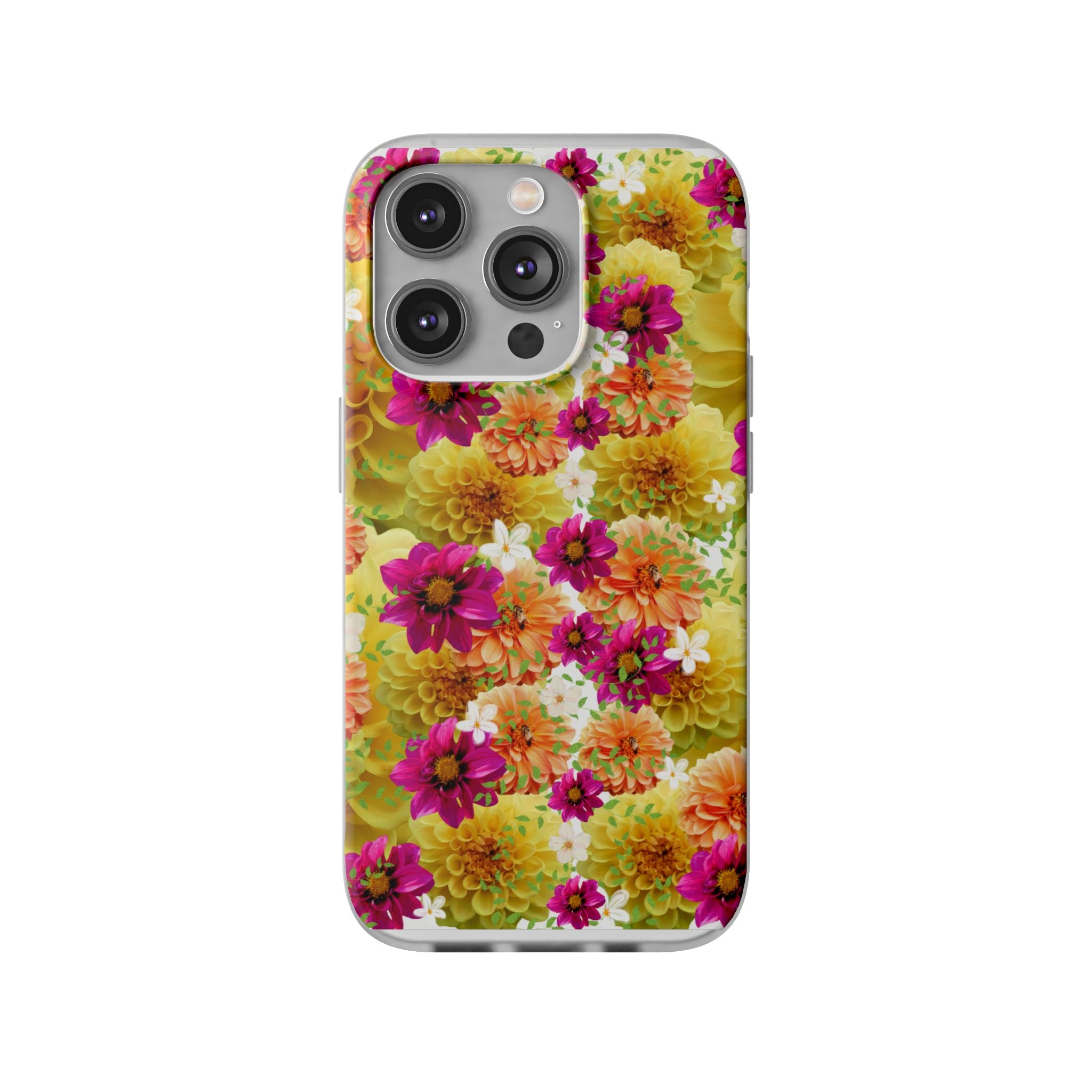 Graphic Dahlias 2 Flexi Cases for Most Phone Types