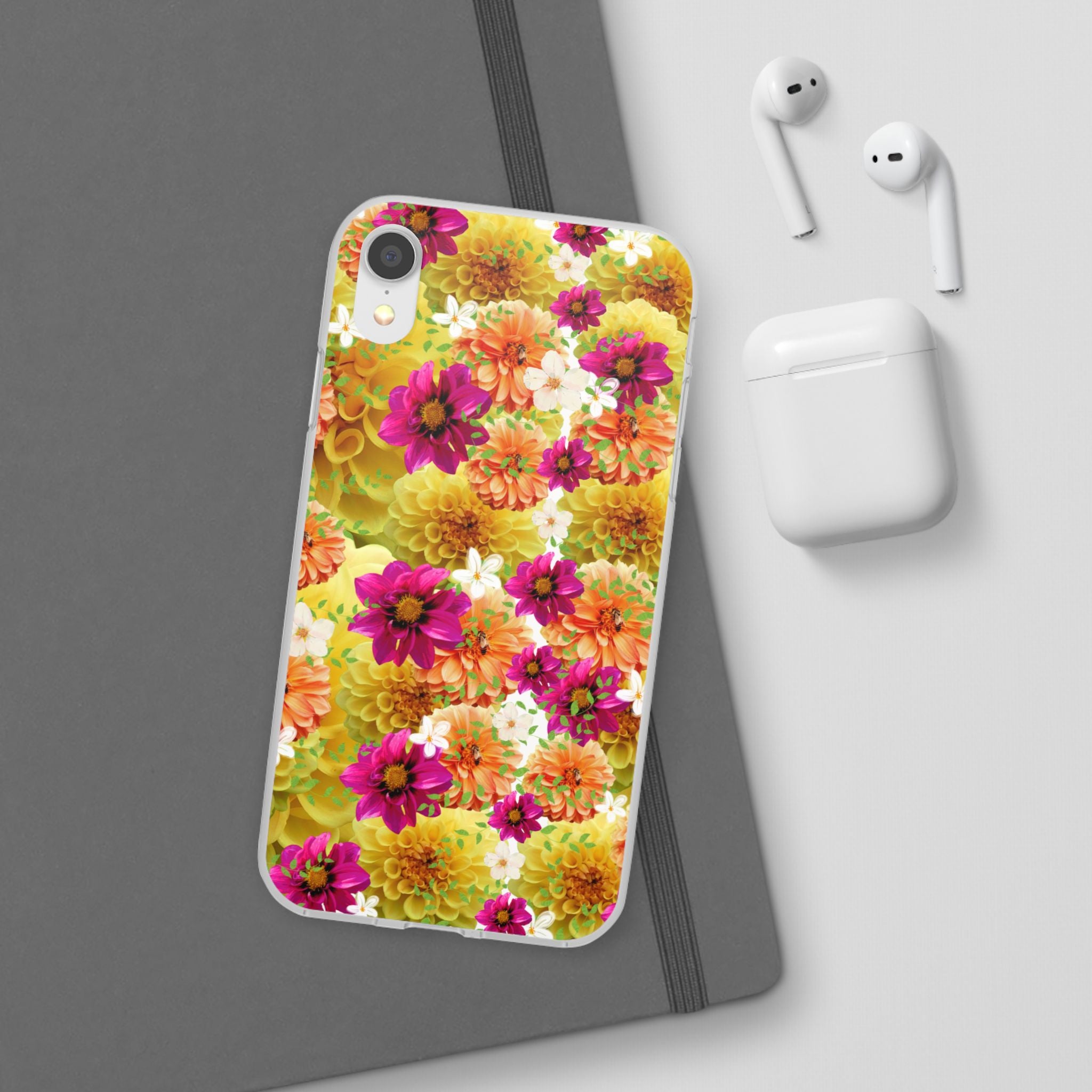 Graphic Dahlias 2 Flexi Cases for Most Phone Types (FWS)