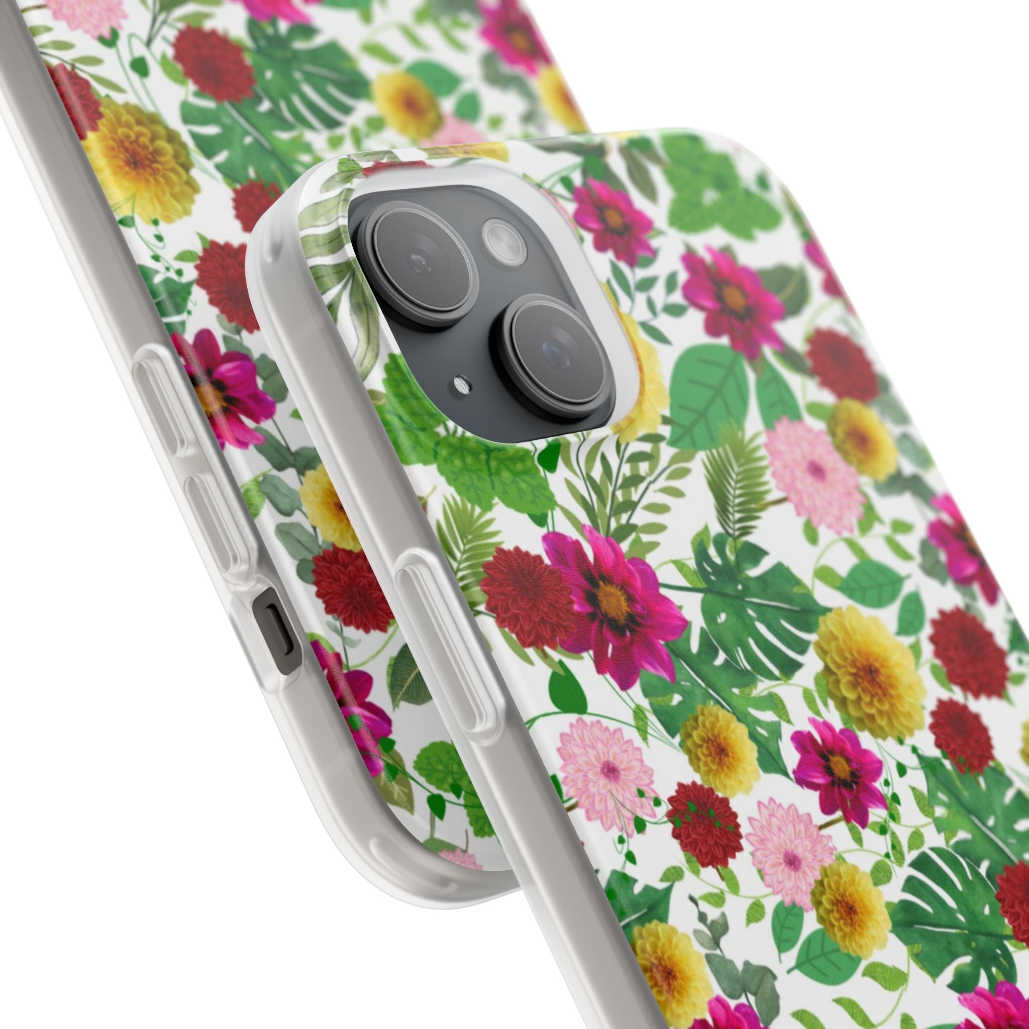 Graphic Dahlias Flexi Cases for Most Phone Types (FWS)