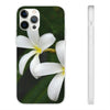 White Frangipanis Flexi Clear Cases for Most Phone Types (FWS)