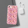 Happy Cake Pink Flexi Clear Cases for Most Phone Types (FWS)