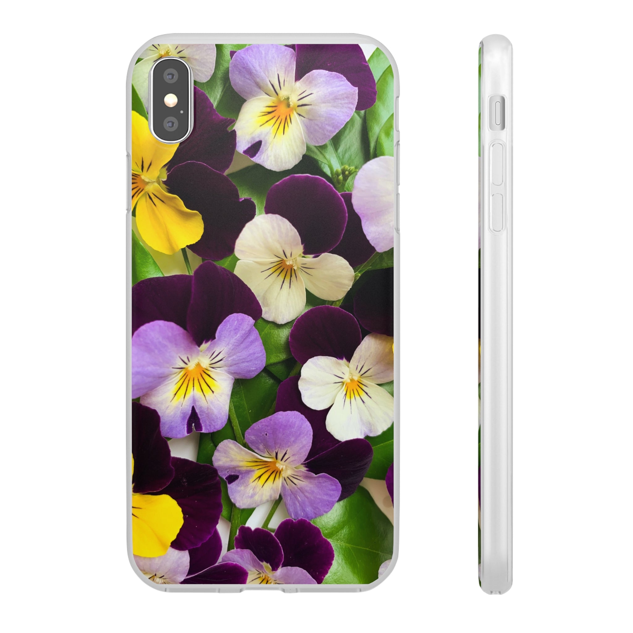 Spring Violas Flexi Clear Cases for Most Phone Types