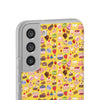 Happy Cake Yellow Flexi Clear Cases for Most Phone Types (FWS)