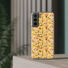 Happy Cake Yellow Flexi Clear Cases for Most Phone Types (FWS)