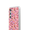 Happy Cake Pink Flexi Clear Cases for Most Phone Types (FWS)