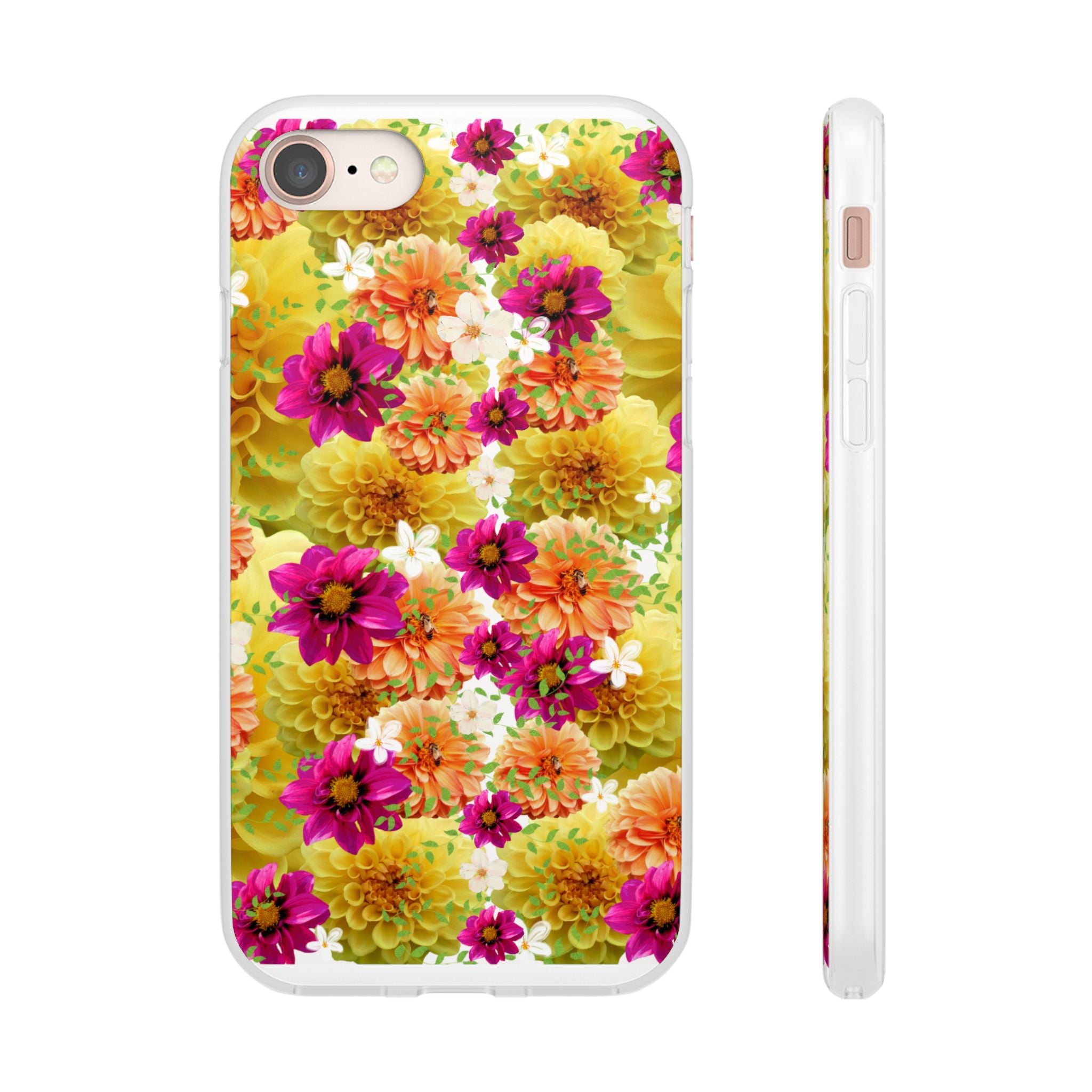 Graphic Dahlias 2 Flexi Cases for Most Phone Types