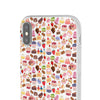 Happy Cake White Flexi Clear Cases for Most Phone Types (FWS)