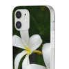 White Frangipanis Flexi Clear Cases for Most Phone Types (FWS)