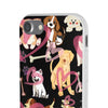 Dogs Love Black Flexi Clear Cases for Most Phone Types (FWS)