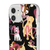 Dogs Love Black Flexi Clear Cases for Most Phone Types (FWS)