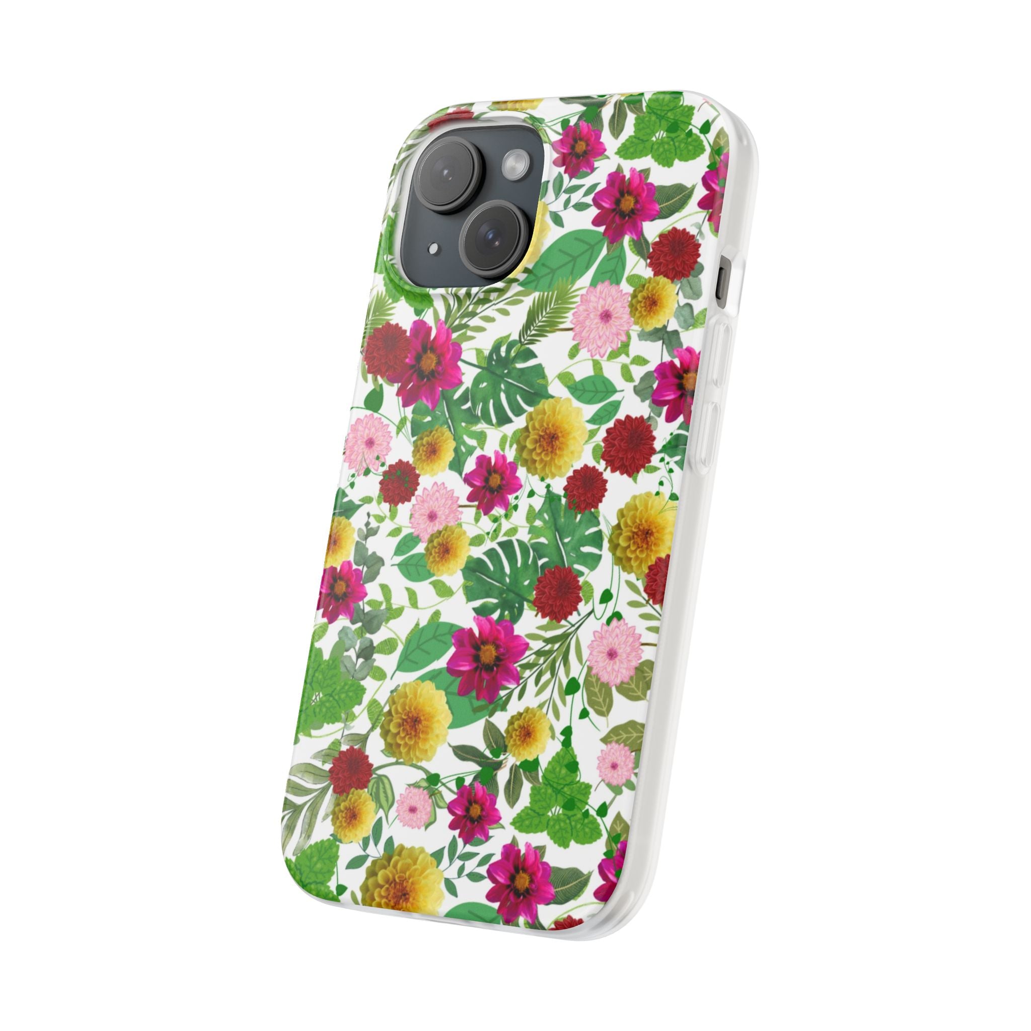 Graphic Dahlias Flexi Cases for Most Phone Types (FWS)