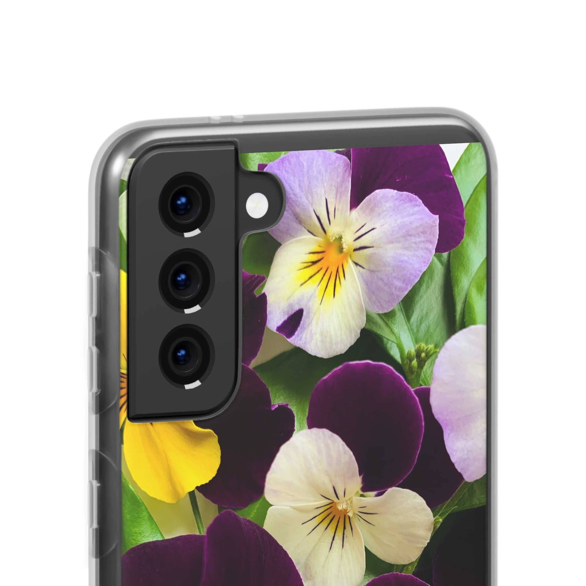 Spring Violas Flexi Clear Cases for Most Phone Types