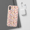Happy Cake White Flexi Clear Cases for Most Phone Types (FWS)