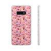 Happy Cake Pink Flexi Clear Cases for Most Phone Types (FWS)