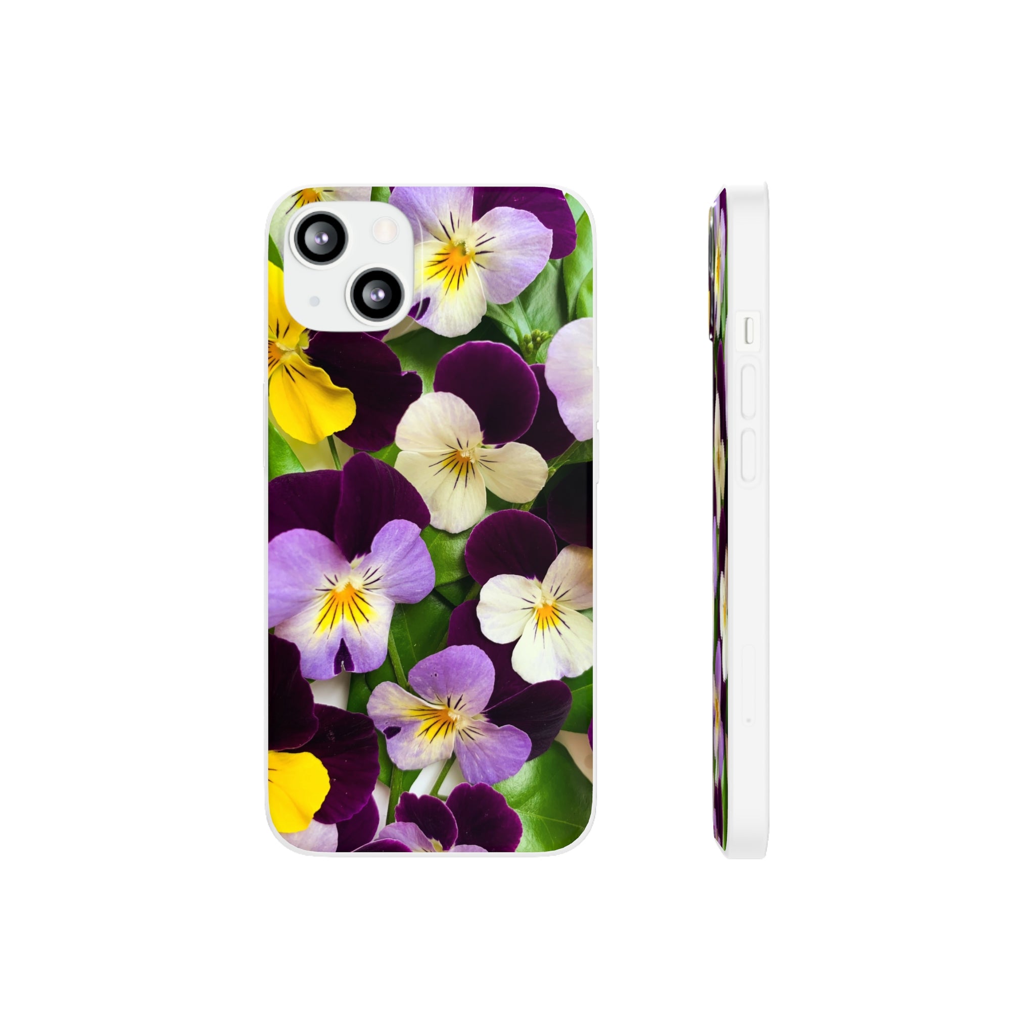 Spring Violas Flexi Clear Cases for Most Phone Types