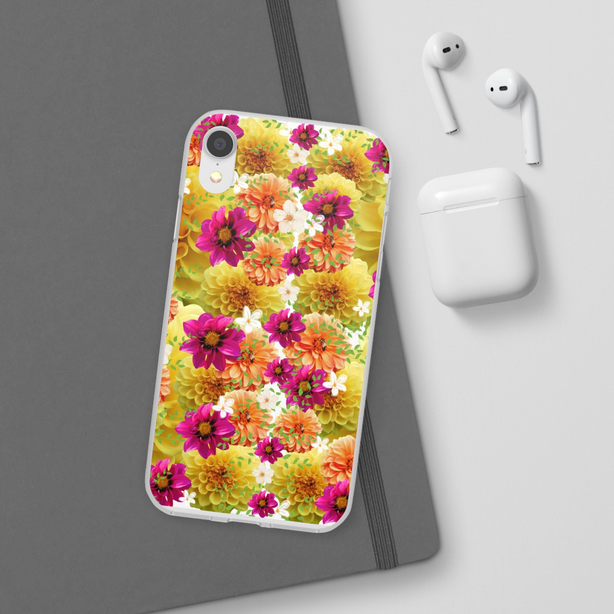 Graphic Dahlias 2 Flexi Cases for Most Phone Types