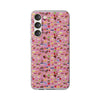 Happy Cake Pink Flexi Clear Cases for Most Phone Types (FWS)