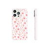 Japanese Pink Flowers White Flexi Clear Cases for Most Phone Types