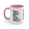 Good in Bed Accent Mug 11oz