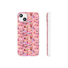 Happy Cake Pink Flexi Clear Cases for Most Phone Types (FWS)