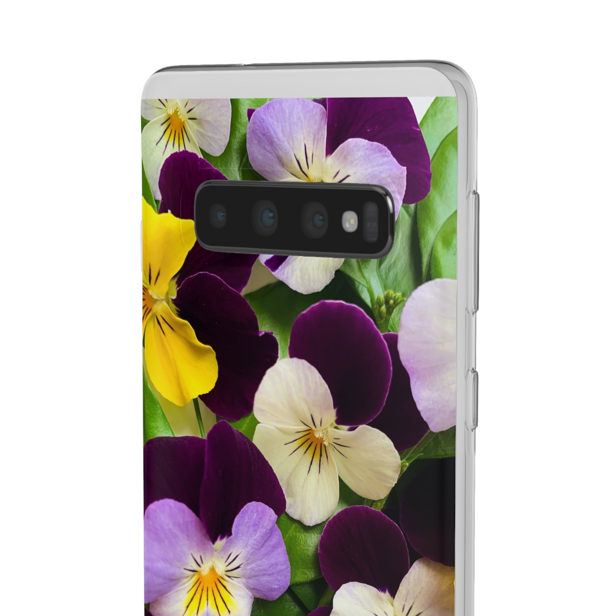 Spring Violas Flexi Clear Cases for Most Phone Types