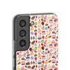 Happy Cake White Flexi Clear Cases for Most Phone Types (FWS)