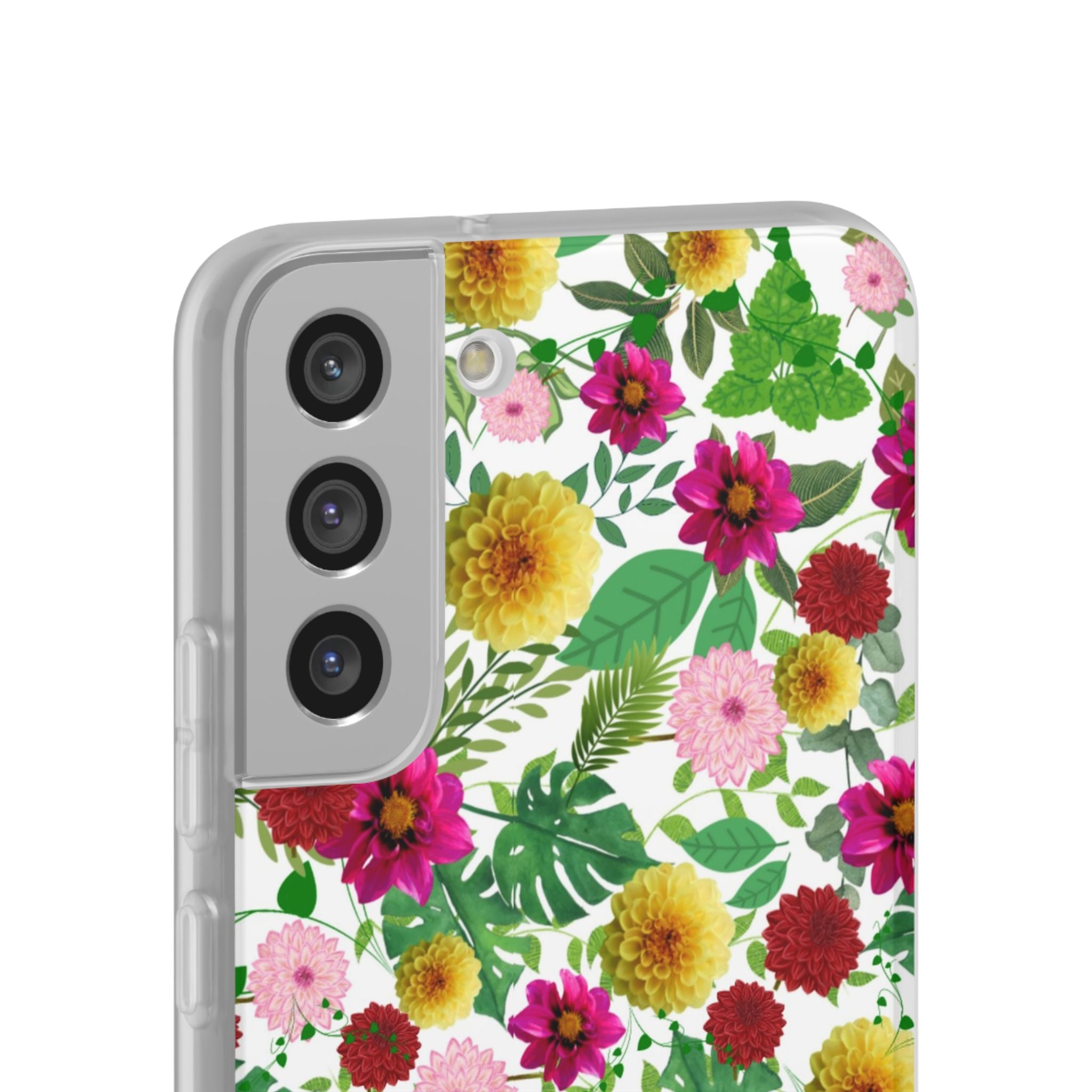 Graphic Dahlias Flexi Cases for Most Phone Types (FWS)