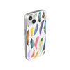 Colourful Feathers White Flexi Clear Cases for Most Phone Types