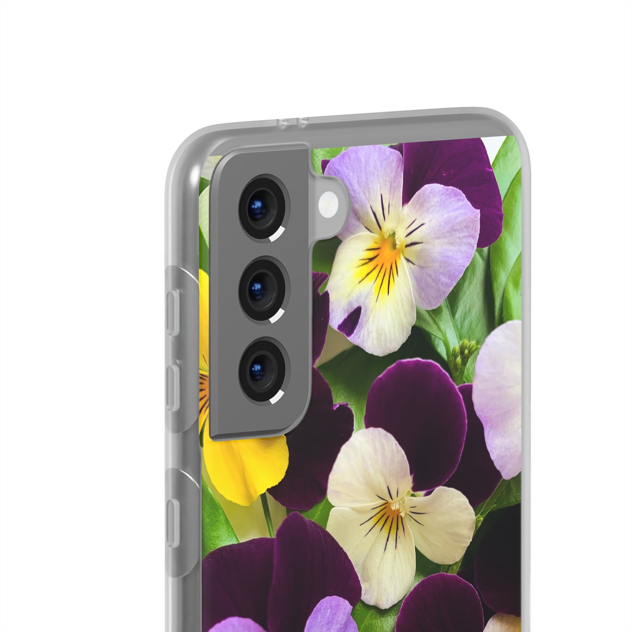 Spring Violas Flexi Clear Cases for Most Phone Types