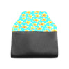 Yellow Frangipanis Aqua Clutch Bag